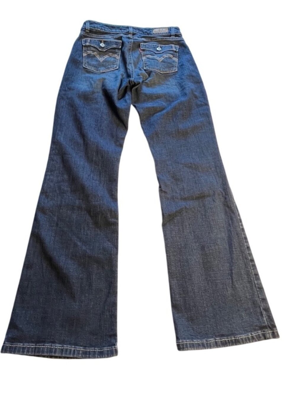 Levis 529 Curvy Bootcut Jeans W29 L30 Medium Wash Denim With Button-Flap Pockets